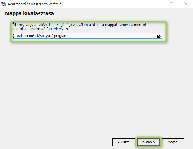 A Tovább > gombra kattintva léphet tovább