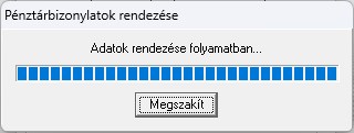  Adatok rendezése folyamatban...